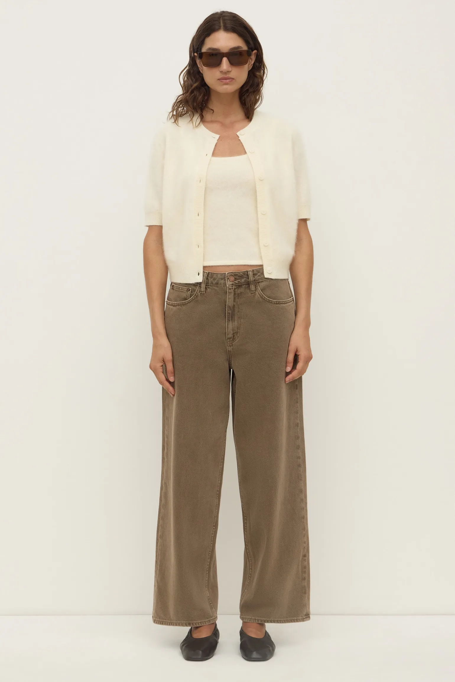Carina Merino Wool Short Sleeve Cardigan