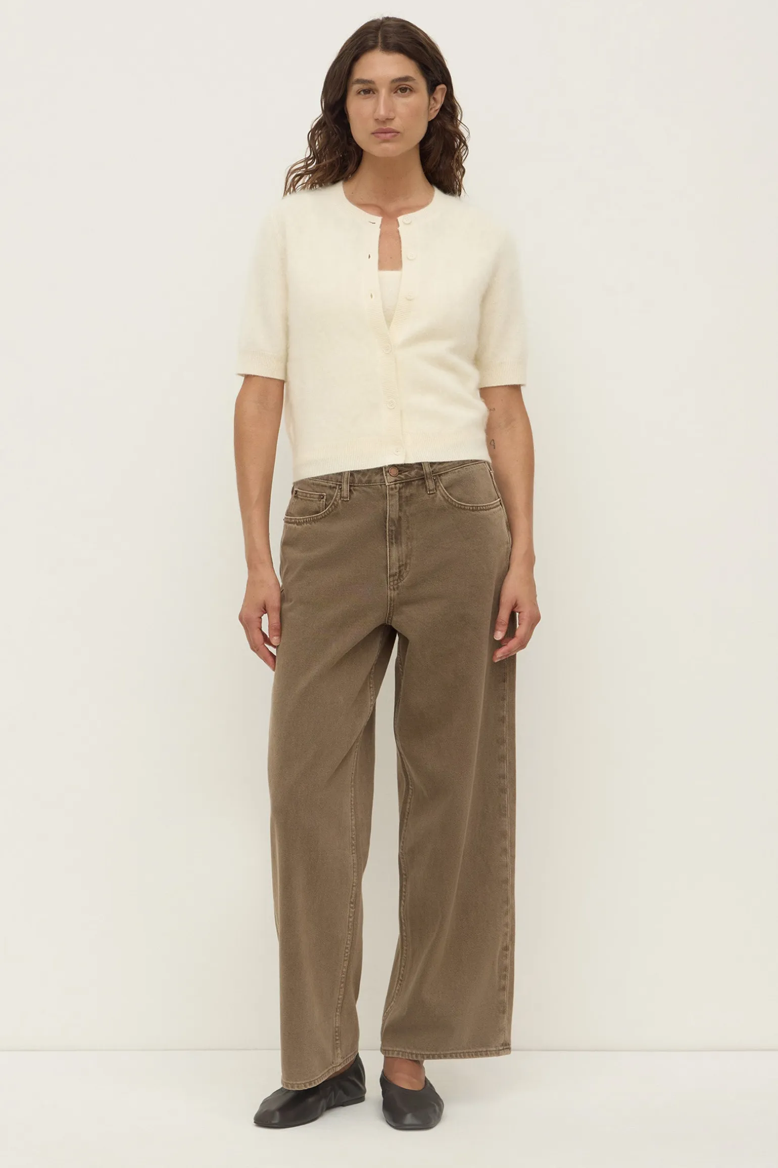 Carina Merino Wool Short Sleeve Cardigan