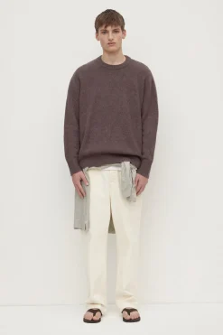 Dover Boucle Knit Cashmere Crew