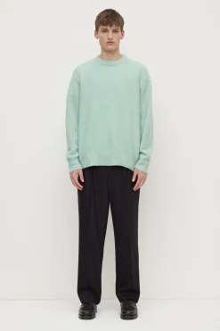 Dover Boucle Knit Cashmere Crew