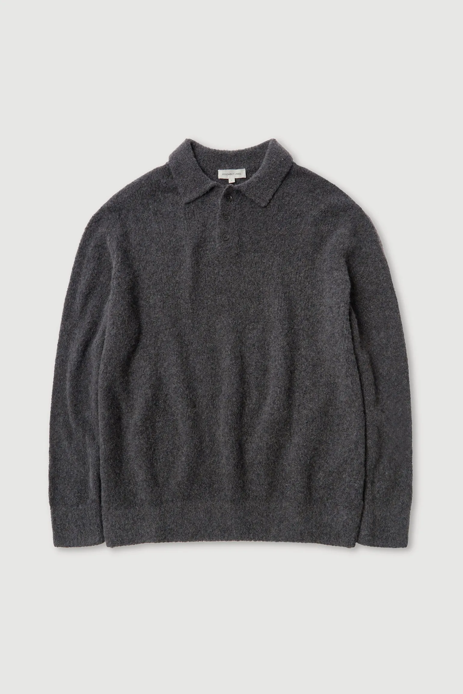Dover Boucle Knit Cashmere Polo