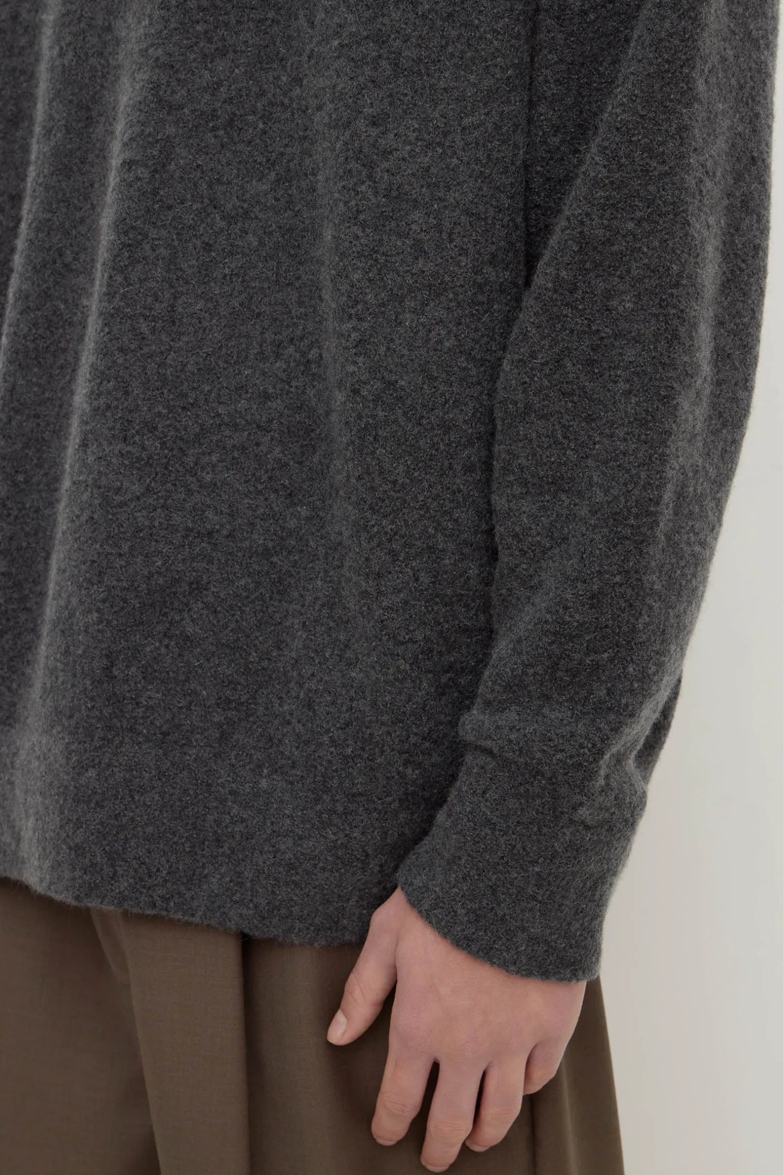 Dover Boucle Knit Cashmere Polo