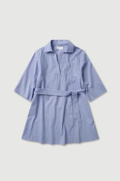 Erina Stripe Mini Shirt Dress