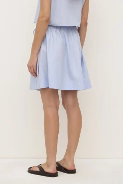 Havana Stripe Poplin Skirt
