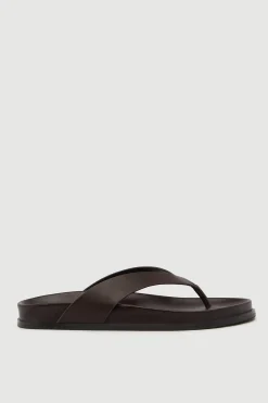 Mela Leather Thong