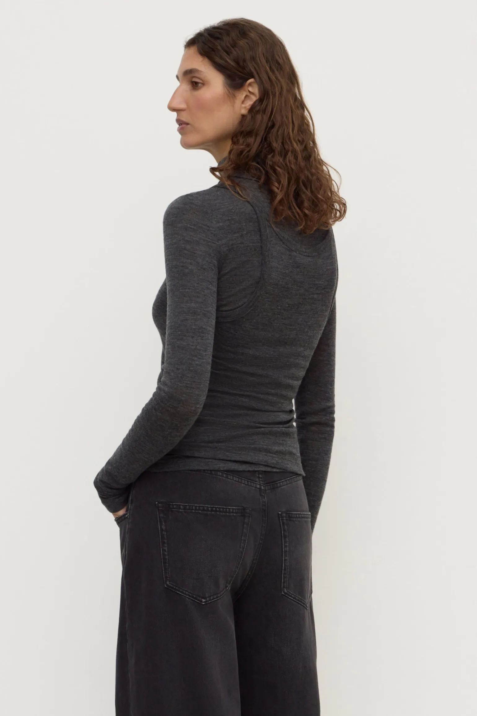 Nora Merino Wool Layered Turtleneck