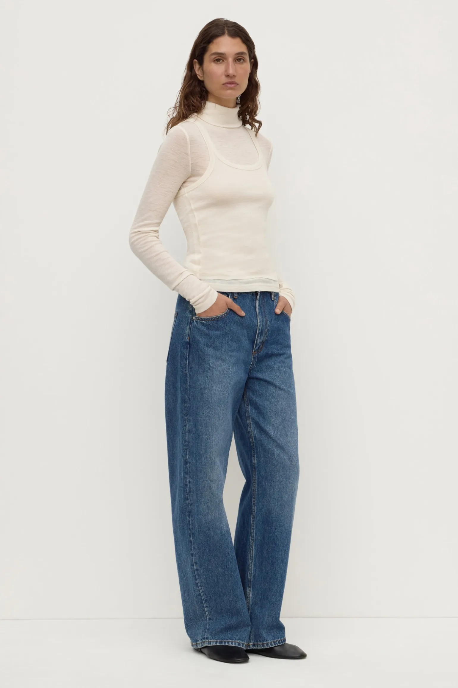 Nora Merino Wool Layered Turtleneck