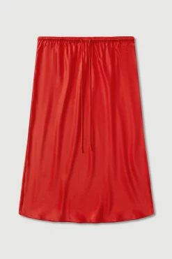Pippa Silk Knee Length Skirt