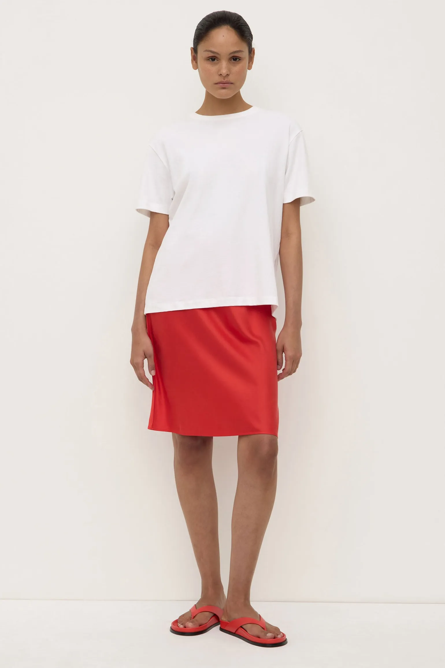 Pippa Silk Knee Length Skirt