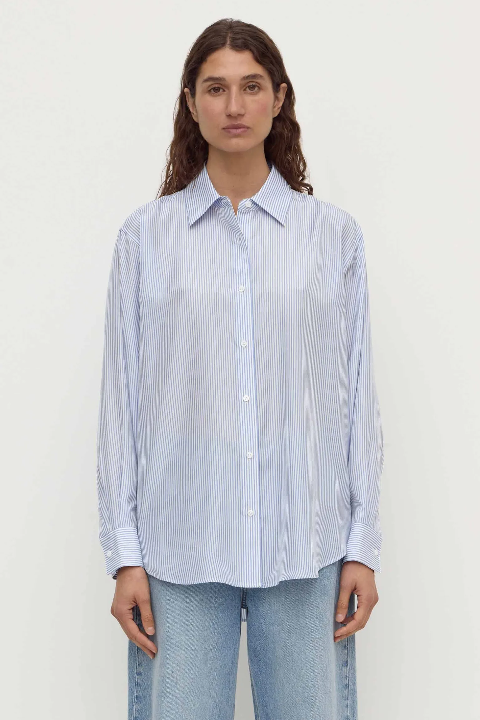 Spencer Stripe Silk Shirt