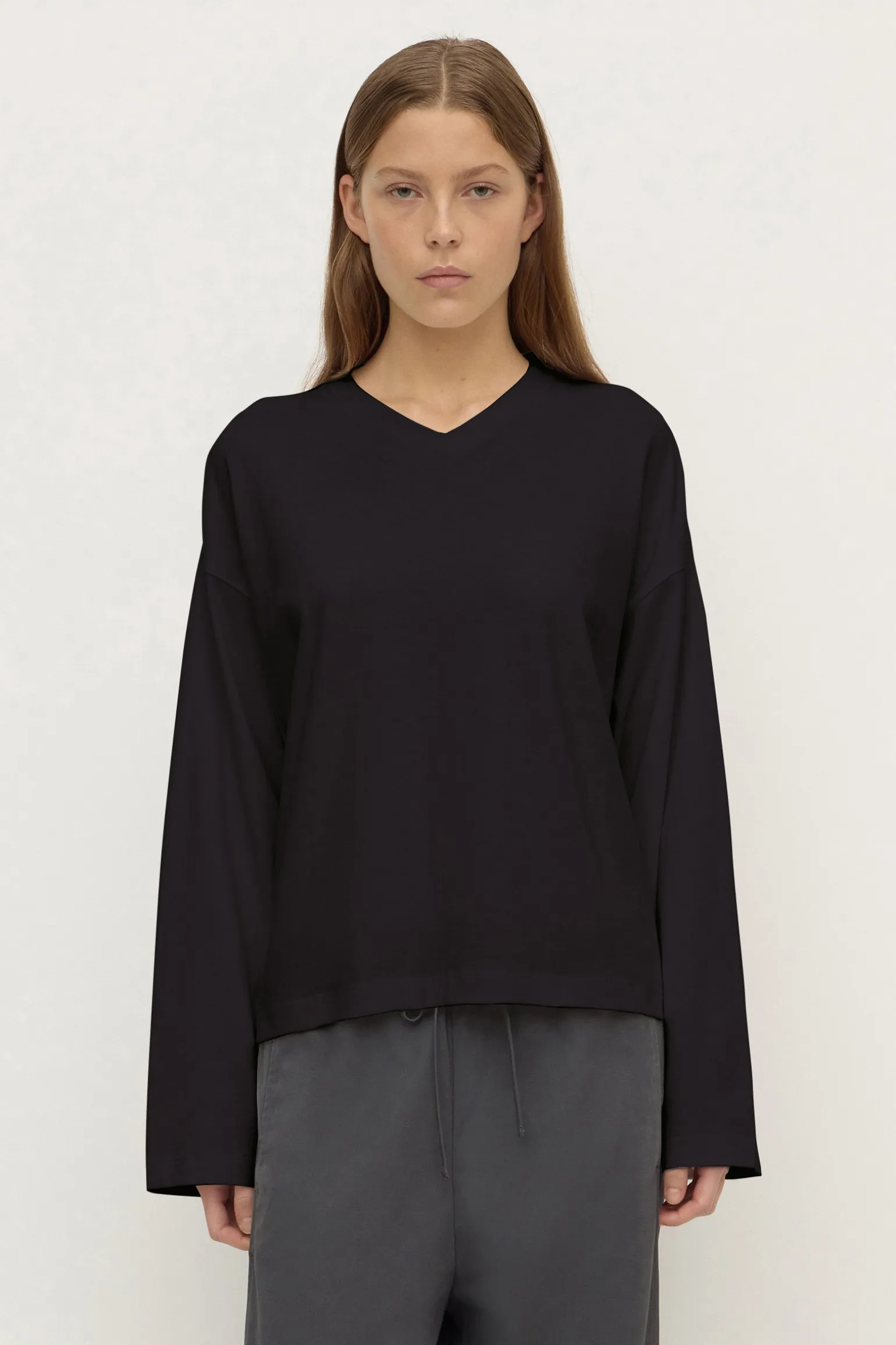 Stella V Neck Long Sleeve Tee