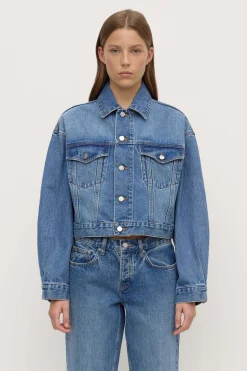 Womens Cropped Denim Jacket