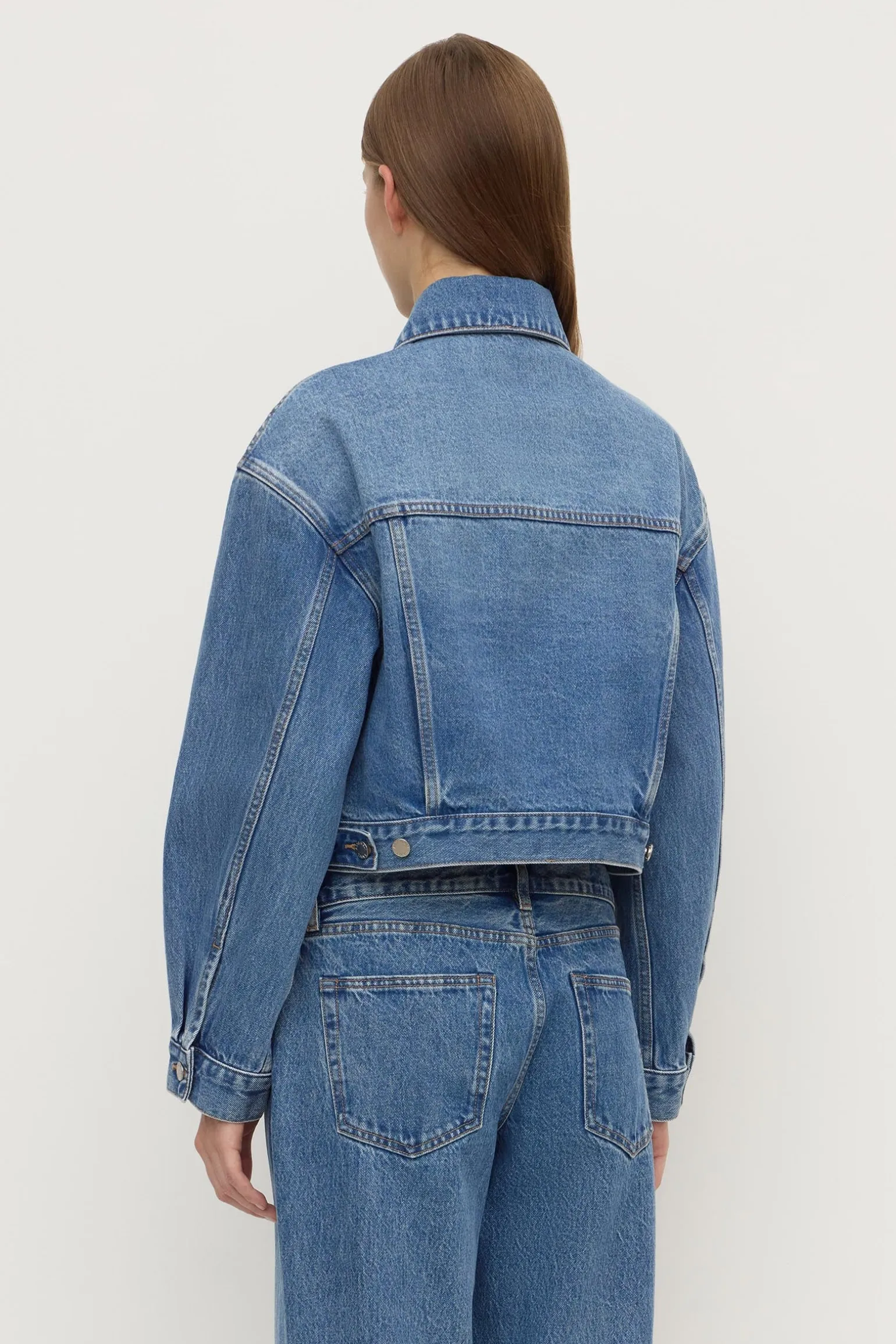 Womens Cropped Denim Jacket