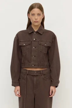 Womens Cropped Denim Jacket